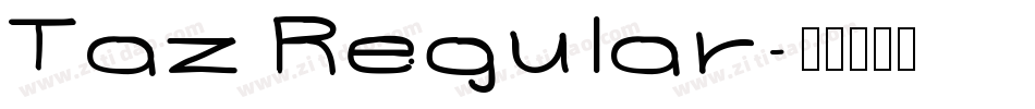 Taz Regular字体转换